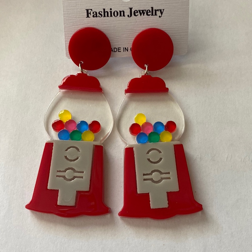 Gumball earrings